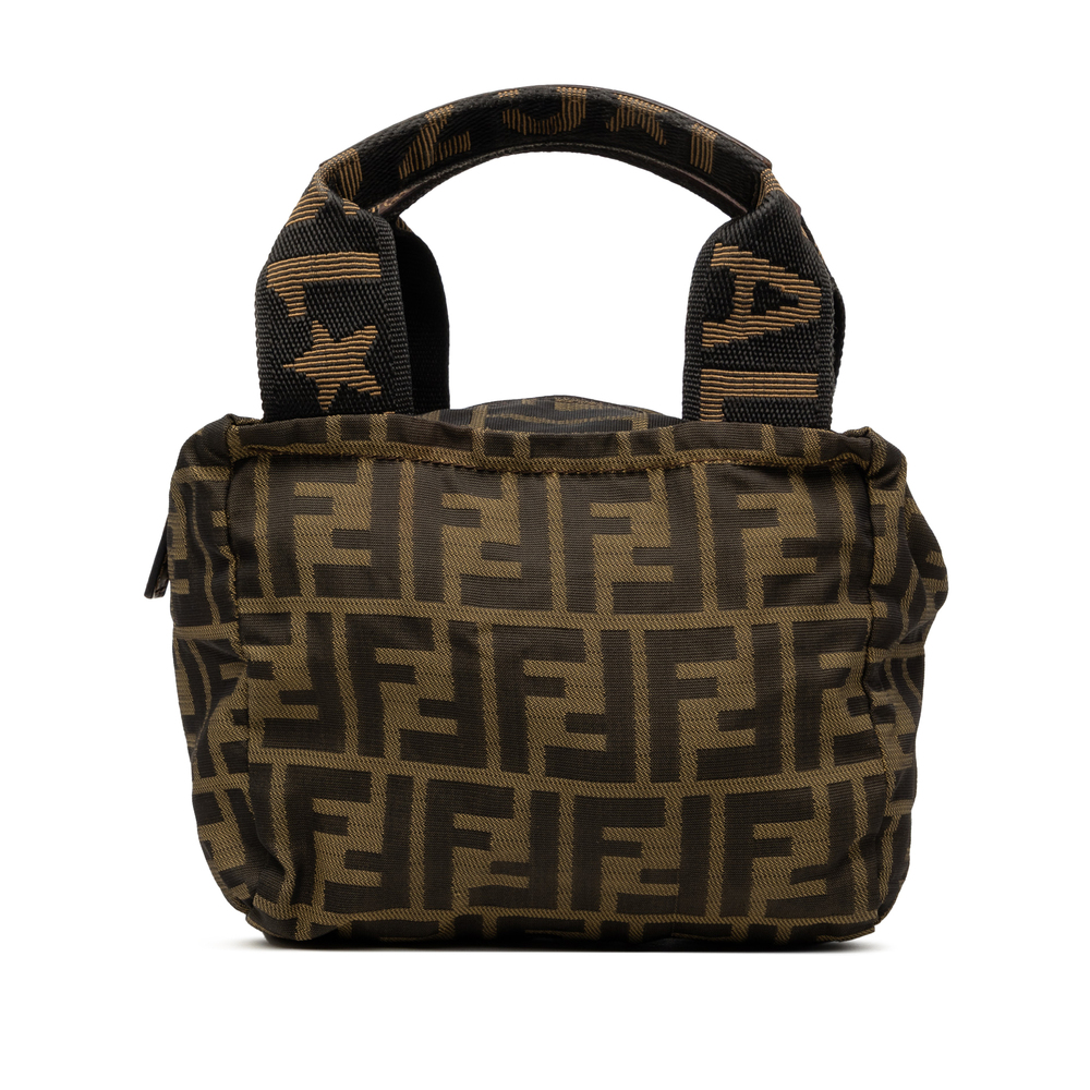 Pre-Loved Fendi Mini Zucca Canvas Handbag